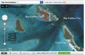 Google Image of Big Gallot and Cave Cays