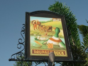 Drunken Duck Pub Sign