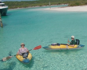 Mary and Bill in Kayaks