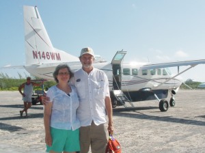 Mary and Bill in front of Watermaker's Airplane