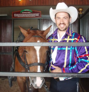 Cowboy with his horse, Dallas