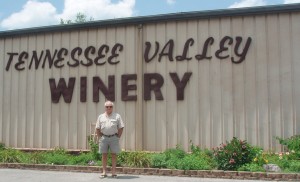 Rick in front of the Tennessee Valley Winery
