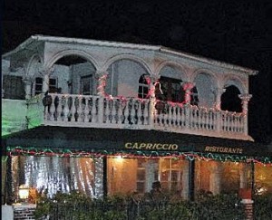 Cappricio Restaurant Building at Night