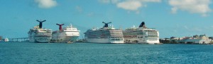 Cruise Ships in Nassau on 3-1-12