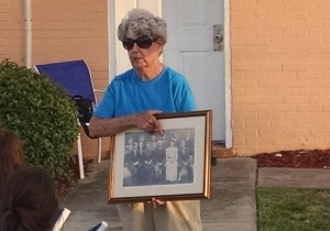 Aunt Helen holding picture