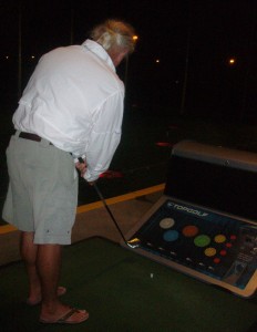 Rick playing Top Golf