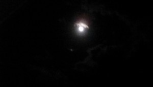 Full Moon in Black Sky