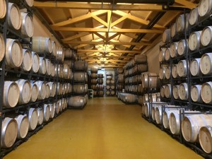Barrels at Bodgega El Lagar