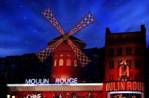 Outside of the Moulin Rouge