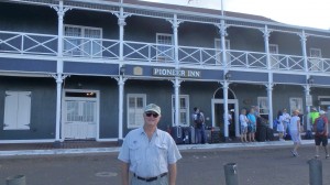 Rick in front of Pioneer Inn