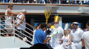 King Neptune leading procession
