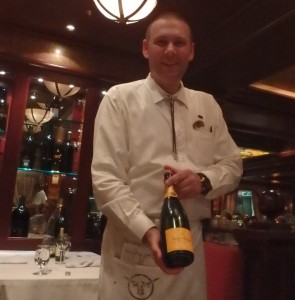 Waiter with champagne