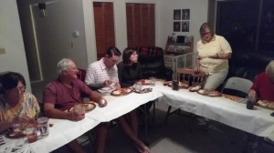 Family Members at the Thanksgiving table