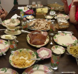 Dinner Table after eating.