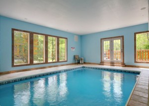 Indoor Pool at Aunt Bugs Majestic Waters Cabin