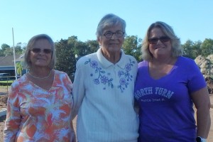 Jackie, with Mother, Gladys, and sister, Ann.