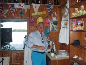 Bob Weems in Compass Cay Marina Office 2015