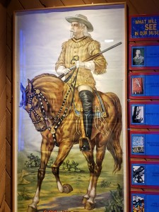 painting of Buffalo Bill sitting on a horse
