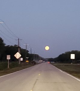 Full Moon in Early Morning Sky
