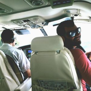 JP in pilots seat