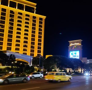 Front of the Beau Rivage Hotel with Traffic