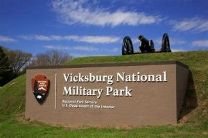 Vicksburg National Military Park Sign