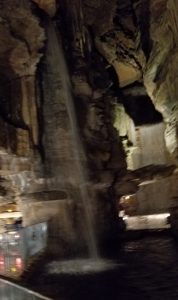 Waterfall inside Cave