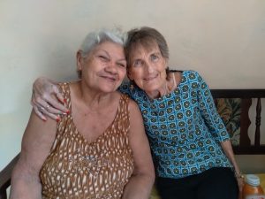 Cuban shut-in lady and Teri Passmore visiting