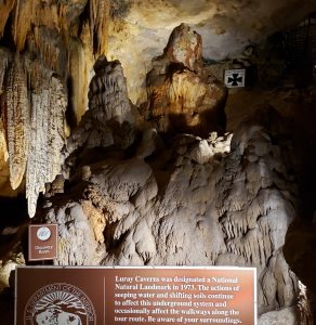 The room that one of the founders fell into discovering the caverns