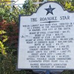 A sign telling the history of the star