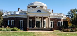 Monticello - Jefferson's domed, brick plantation home